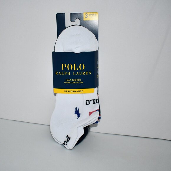 Polo Ralph Lauren Polo USA Low Cut Socks 3-Pack #827556PK - Picture 1 of 4